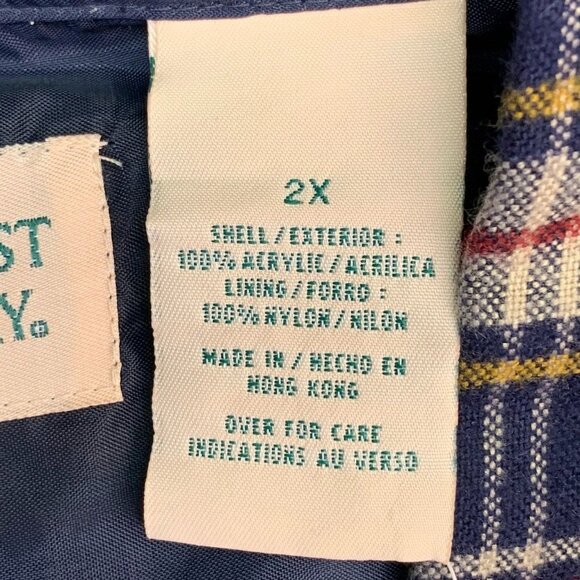 Northwest Territory Men's Plaid Lined Button Up Long Sleeve‎ Shaket SZ 2X NWT - Picture 9 of 13